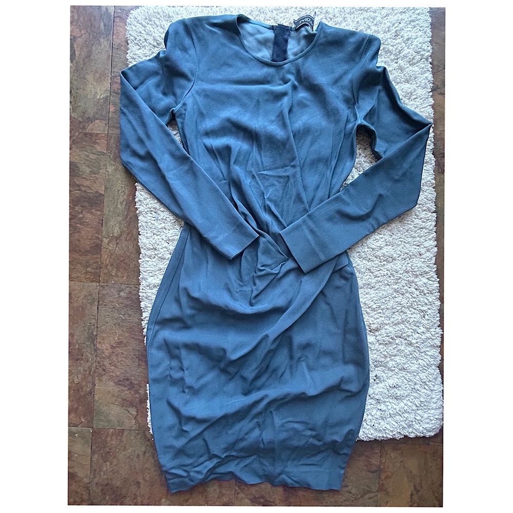LANVIN—Contemporary Astro-Blue Dress. Size Small